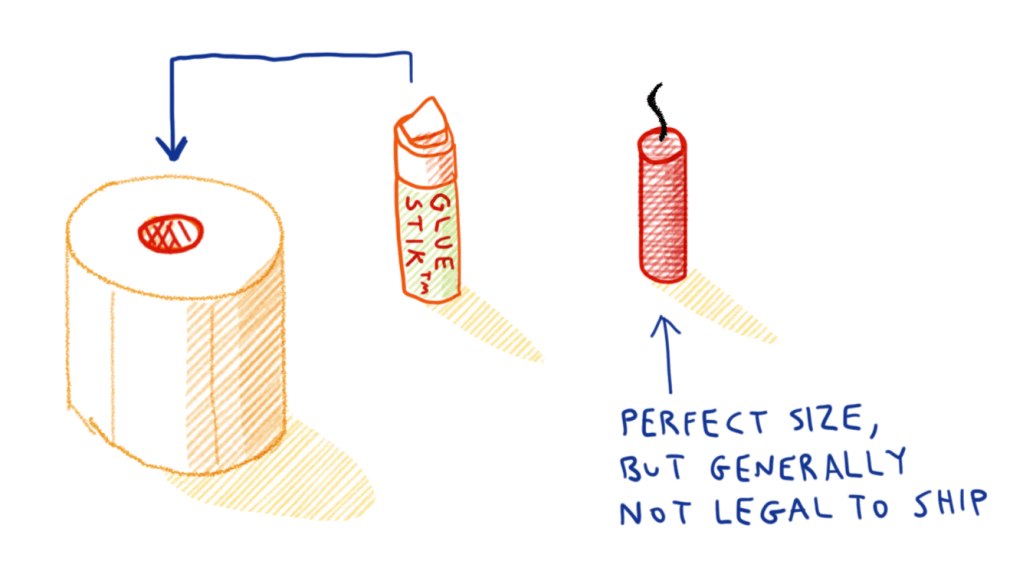 Stop wasting space when packing spheres and cylinders into a rectangular box! Use this new eco-friendly tip for saving on shipping costs and reducing the amount of wasted cardboard in the&nbsp;world.