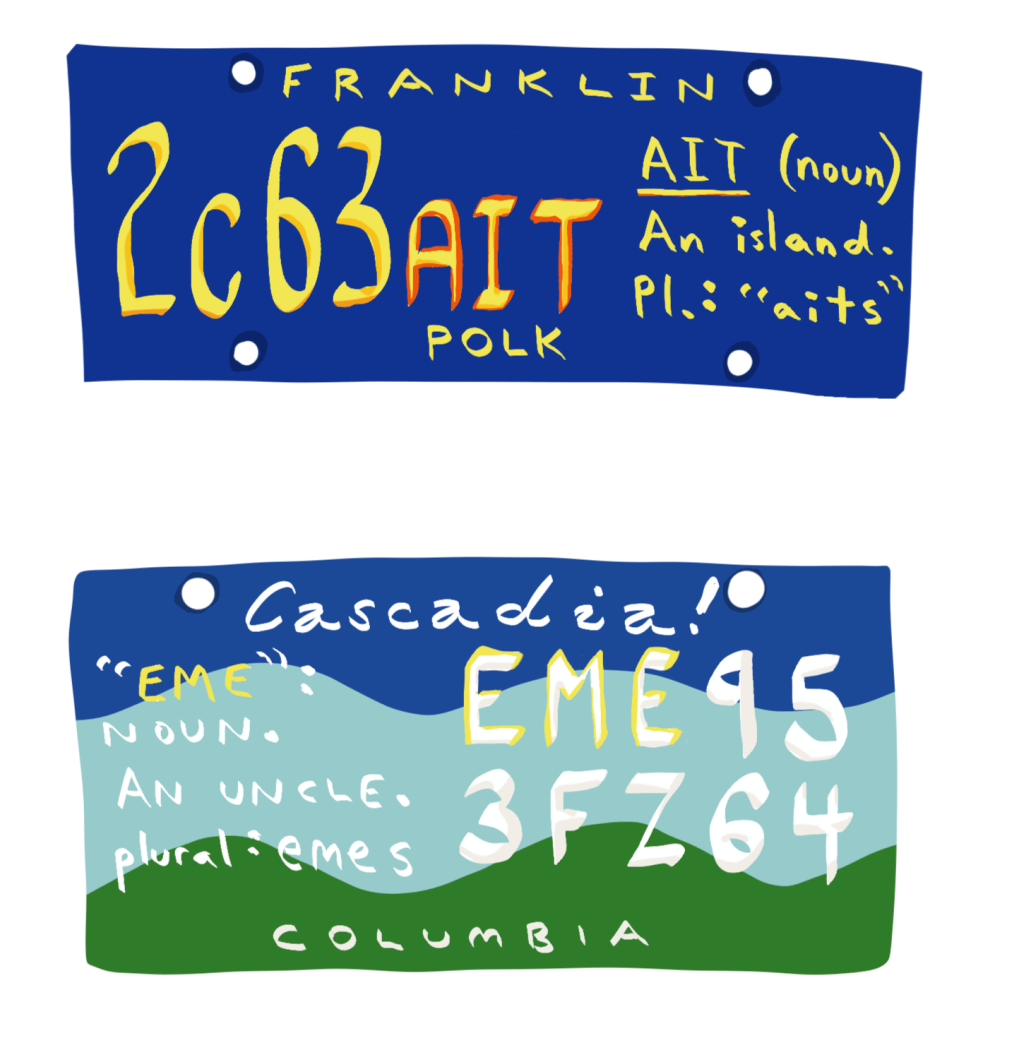 Improve your nation’s Scrabble championship performance and learn new and exotic words with this one amazing license plate proposal! Call the DMV now and reserve a new&nbsp;plate!