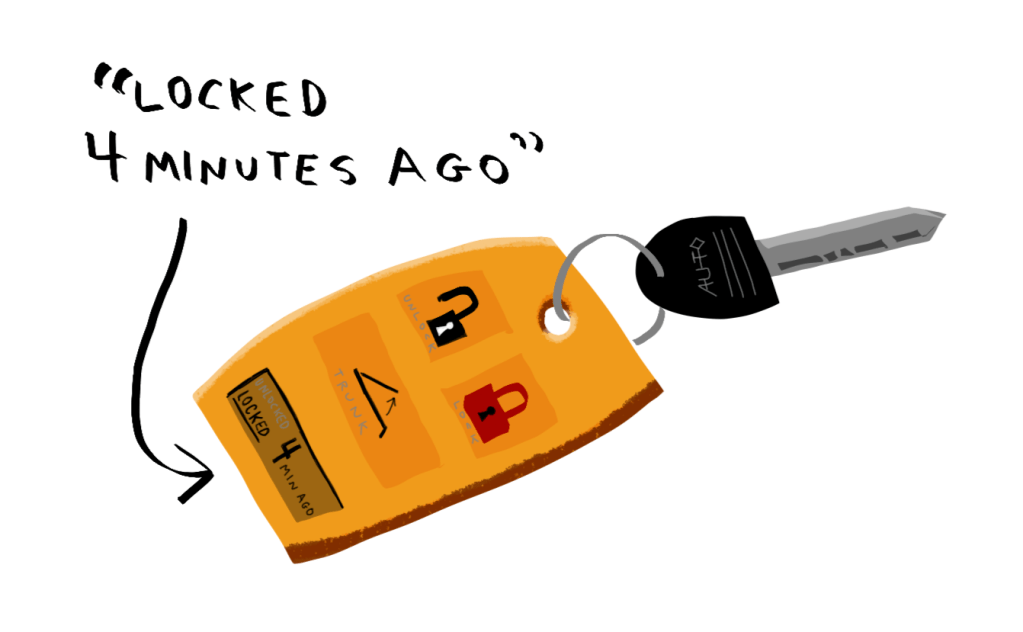 Did you forget to lock your door? Close your garage? Turn off the lights? Well, two out of those three scenarios can be solved with this new feature that should be on every car key fob and garage remote&nbsp;control!